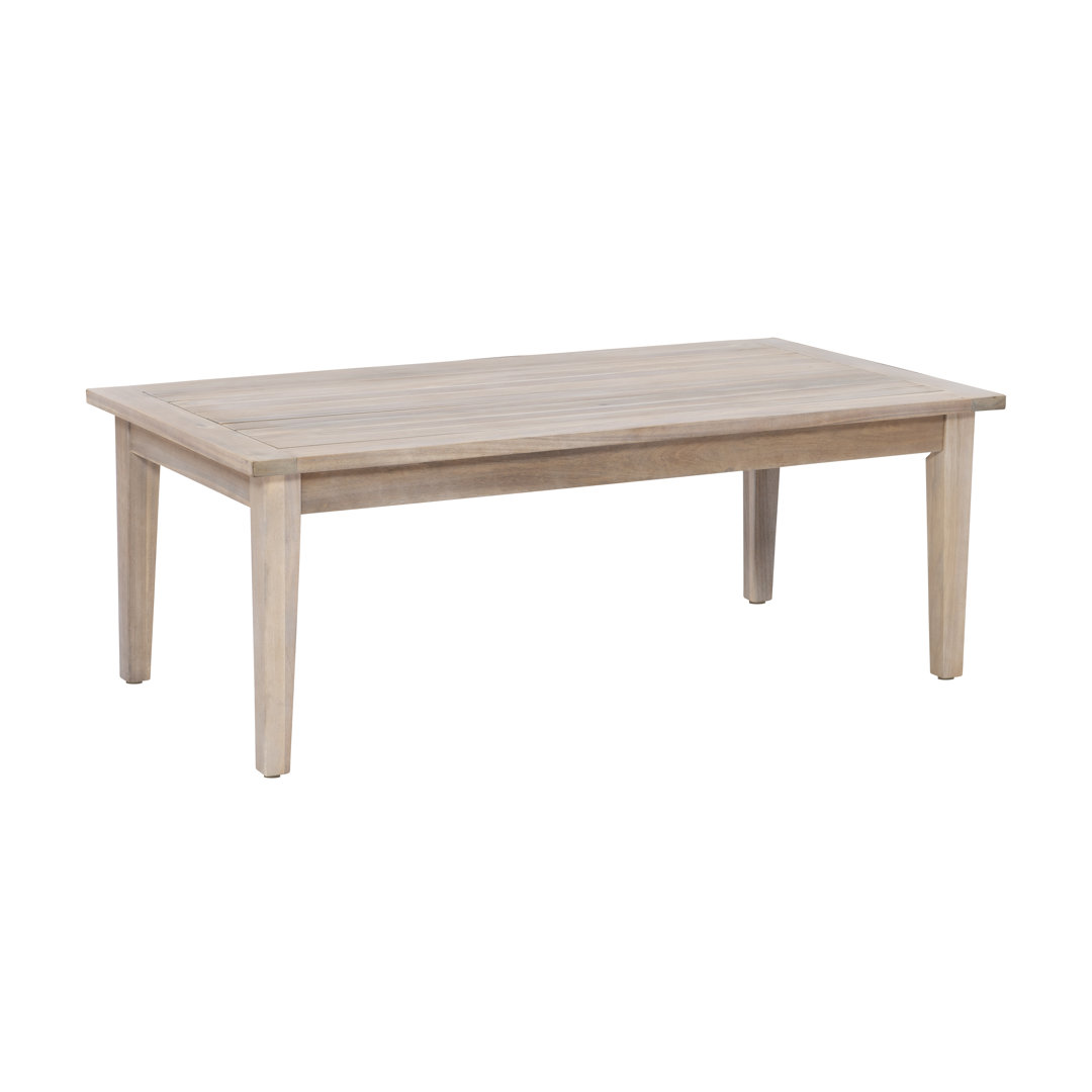 Amina Outdoor Acacia Rectangular Coffee Table